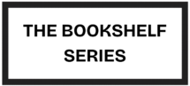 Text The Bookshelf Series with a box around it